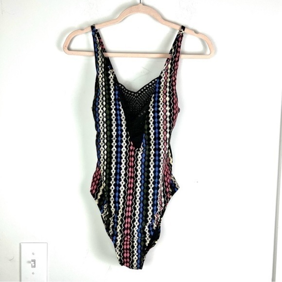 Time and Tru One Piece Swimsuit womens size medium colorful - Picture 2 of 8